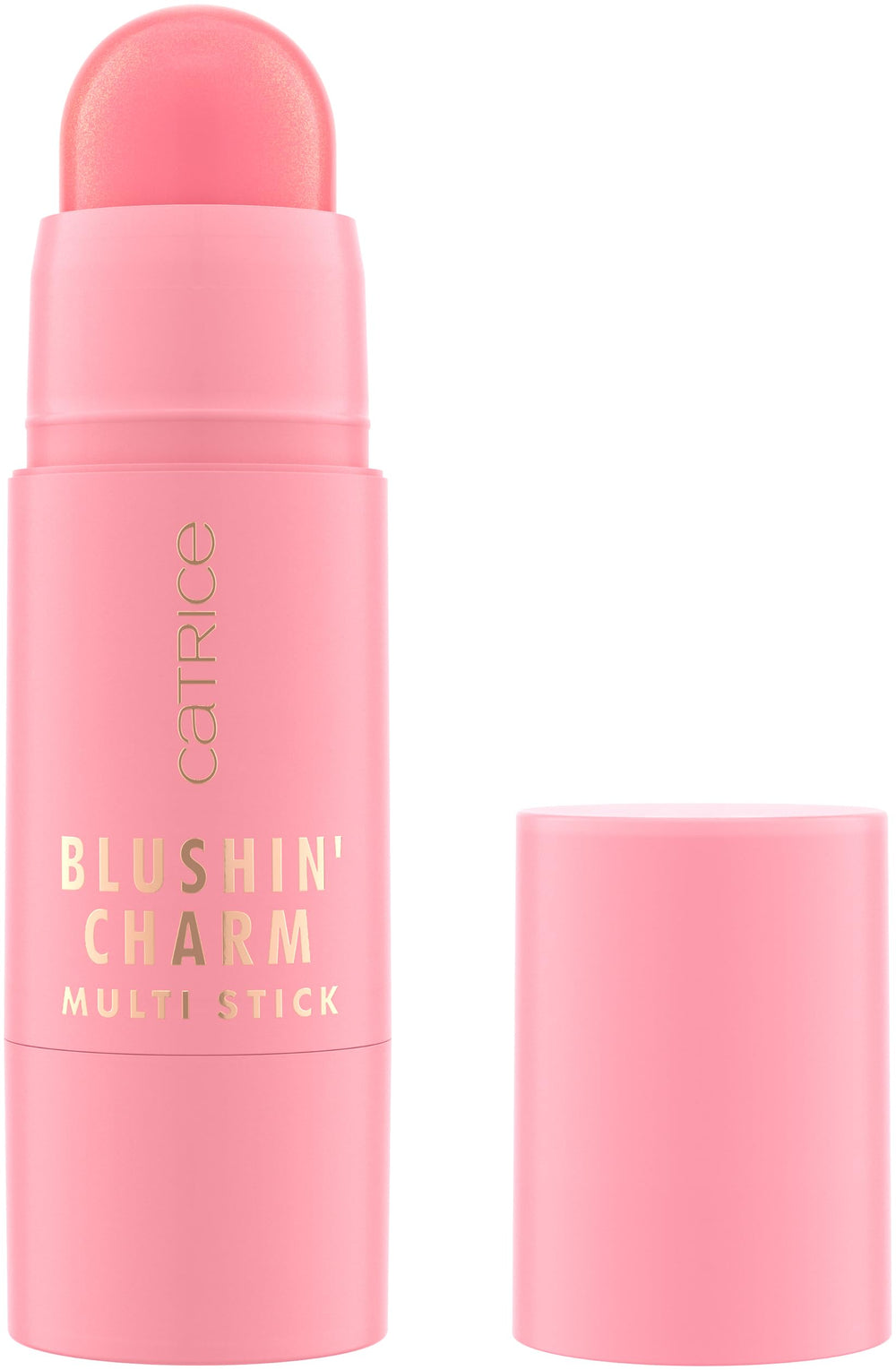 Catrice Blushin' Charm Multi Stick swirl delivers creamy pigment for a dewy flush on cheeks