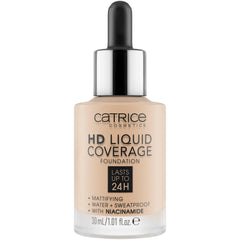 Catrice HD Liquid Coverage bottle with dropper for precise application.