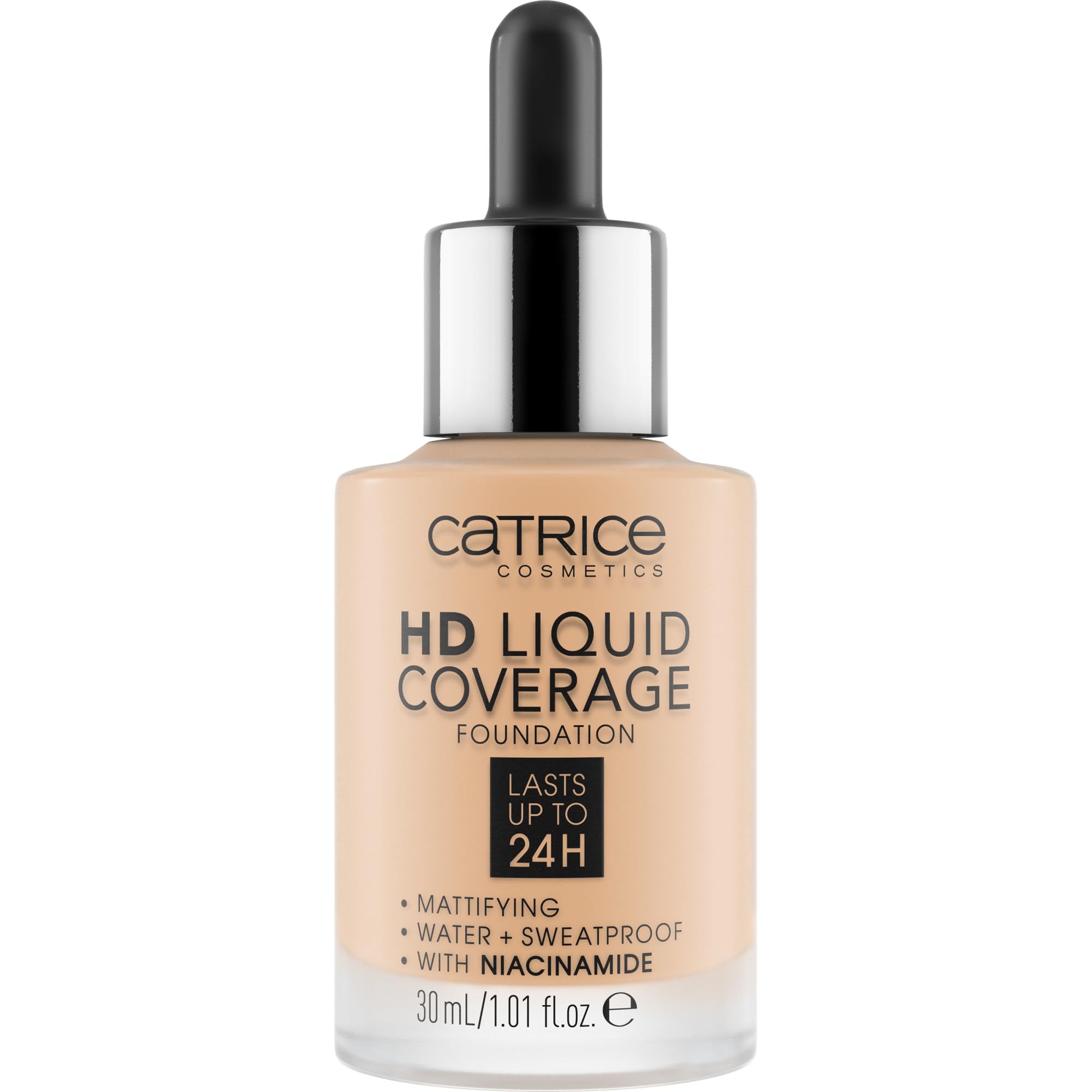 Catrice HD Liquid Coverage dropper close-up for precise application.