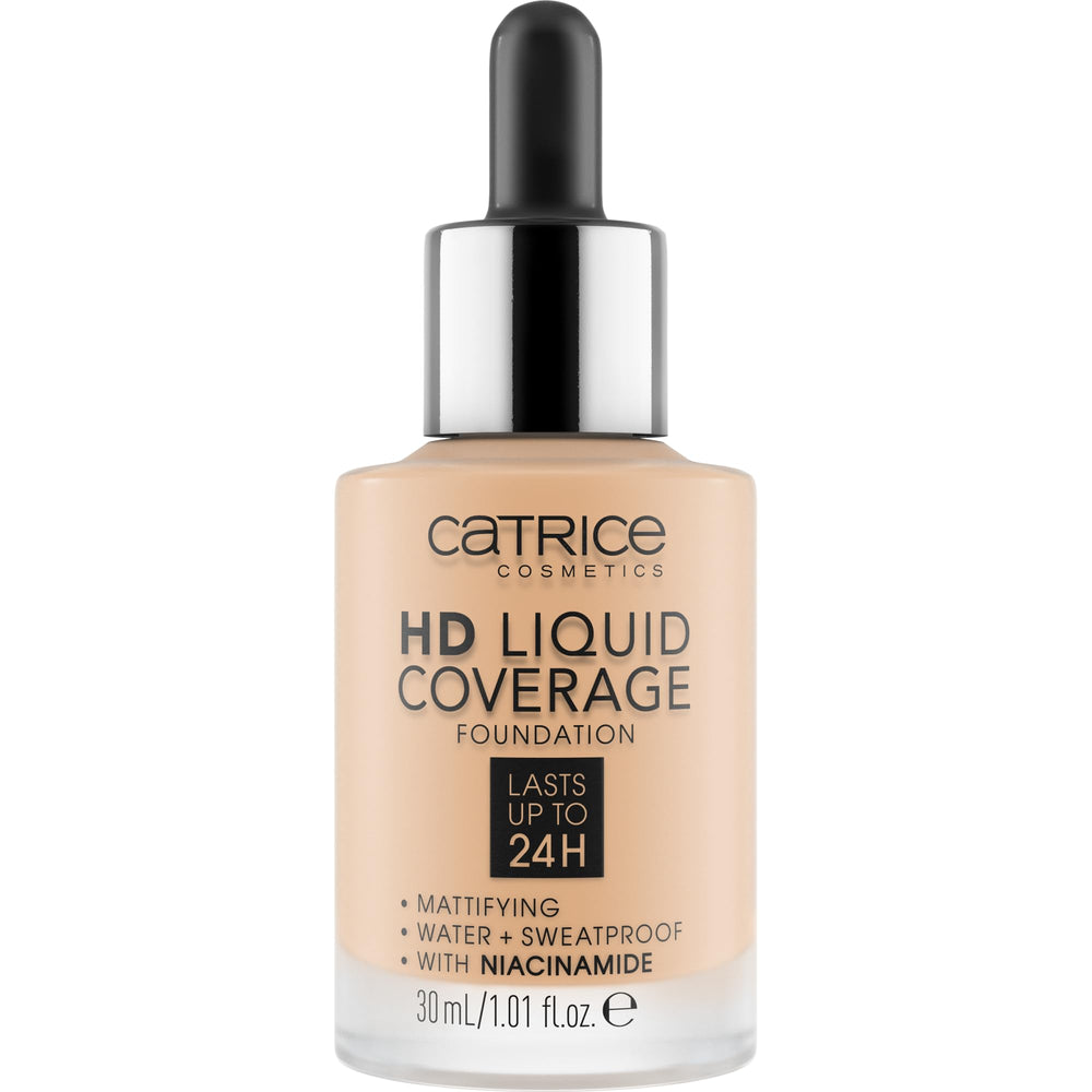 Catrice HD Liquid Coverage dropper close-up for precise application.