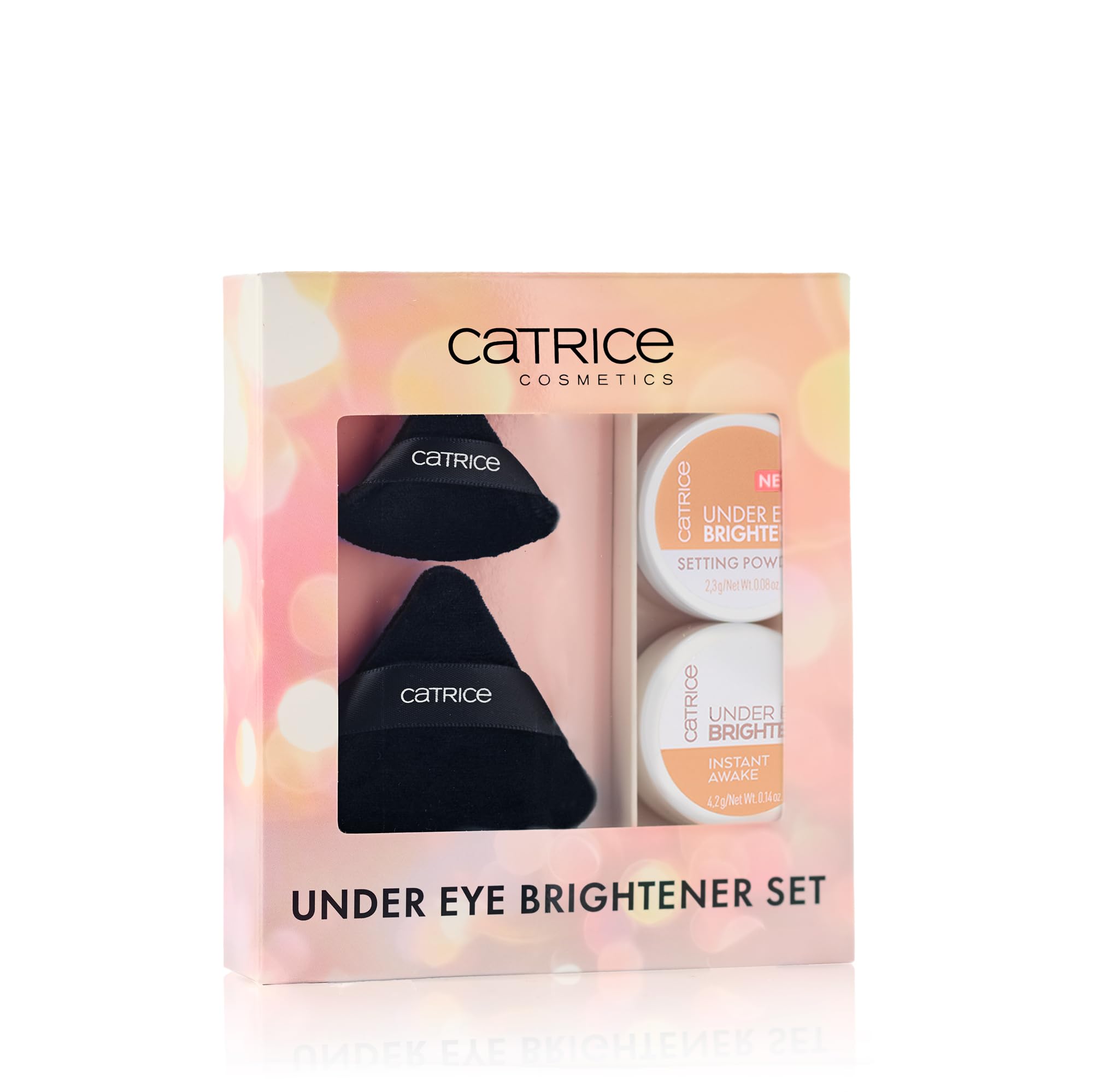 Catrice Setting Powder 020 Warm Nude swatch to set makeup and lock brightness.
