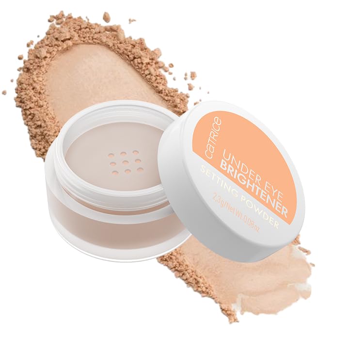Catrice Under Eye Brightener cream application showing brightened under-eye look.