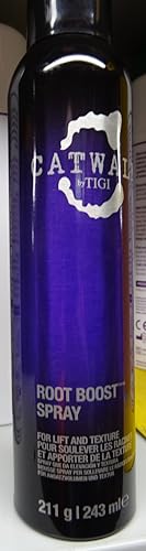 Catwalk by TIGI Root Boost Spray application mousse delivers textured lift and all-day hold
