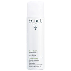Caudalie Grape Water Mist bottle close-up showing refreshing hydration