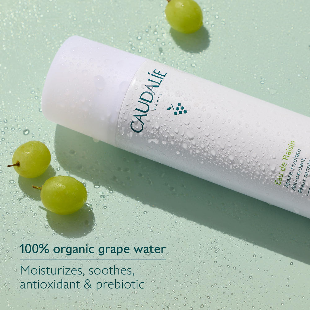 Caudalie Grape Water Mist used as toner in skincare routine