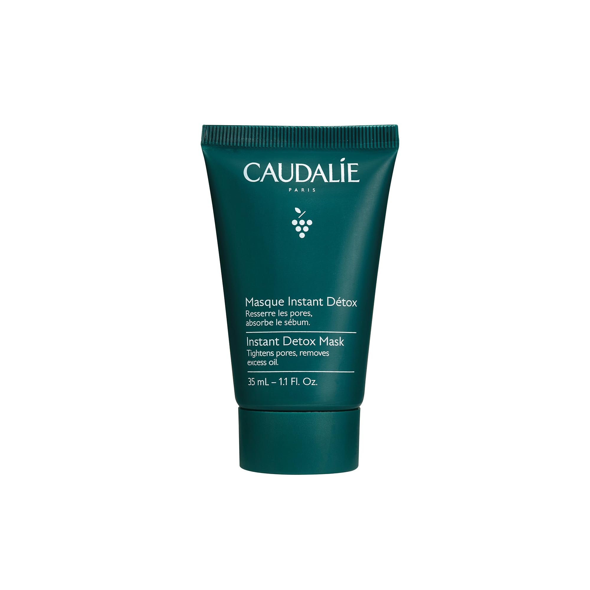 Caudalie Instant Detox Mask applies pink clay for a purifying cleanse.