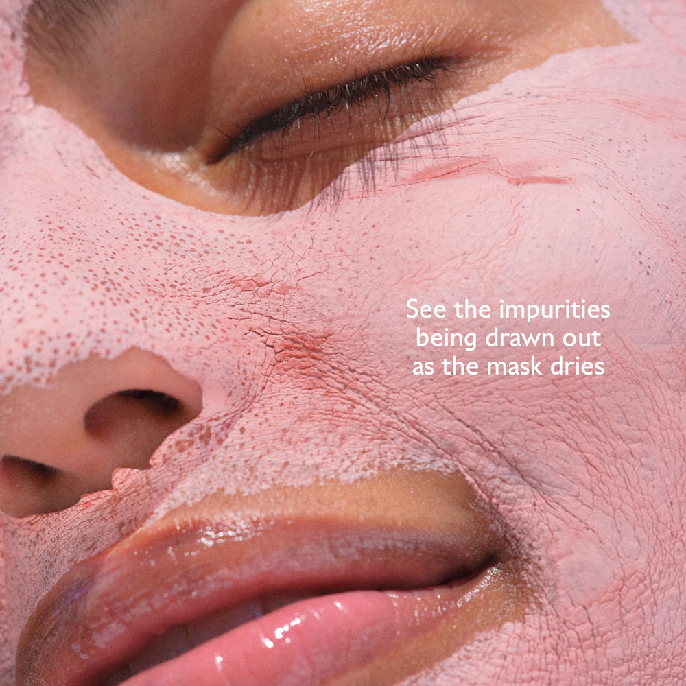 Caudalie Instant Detox Mask after rinse reveals refreshed, luminous skin.