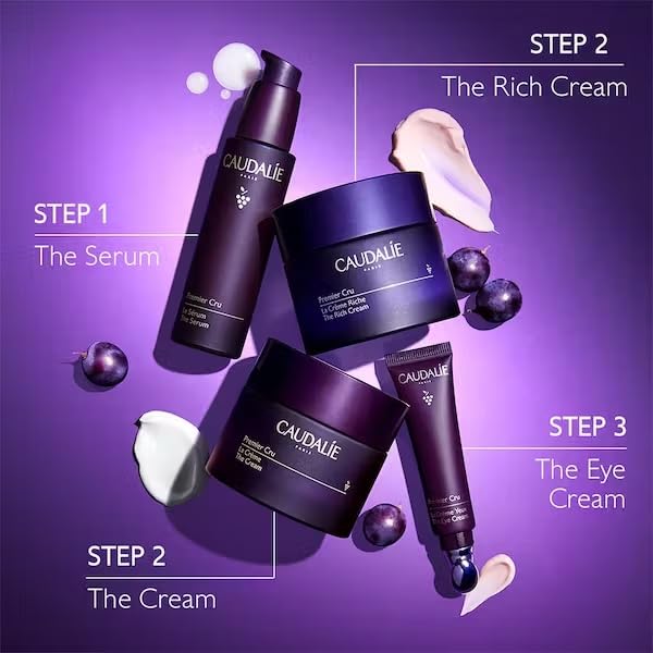 Caudalie Premier Cru bio-ceramides glow for protected, hydrated skin.