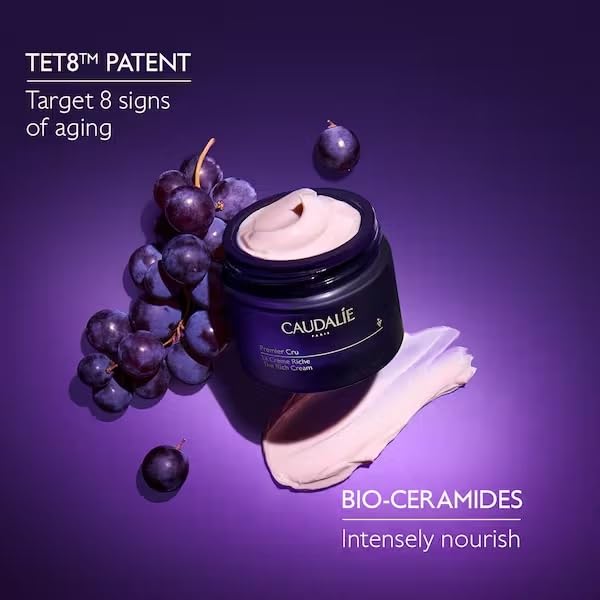 Caudalie Premier Cru micro-hyaluronic-acid image delivering plump hydration.