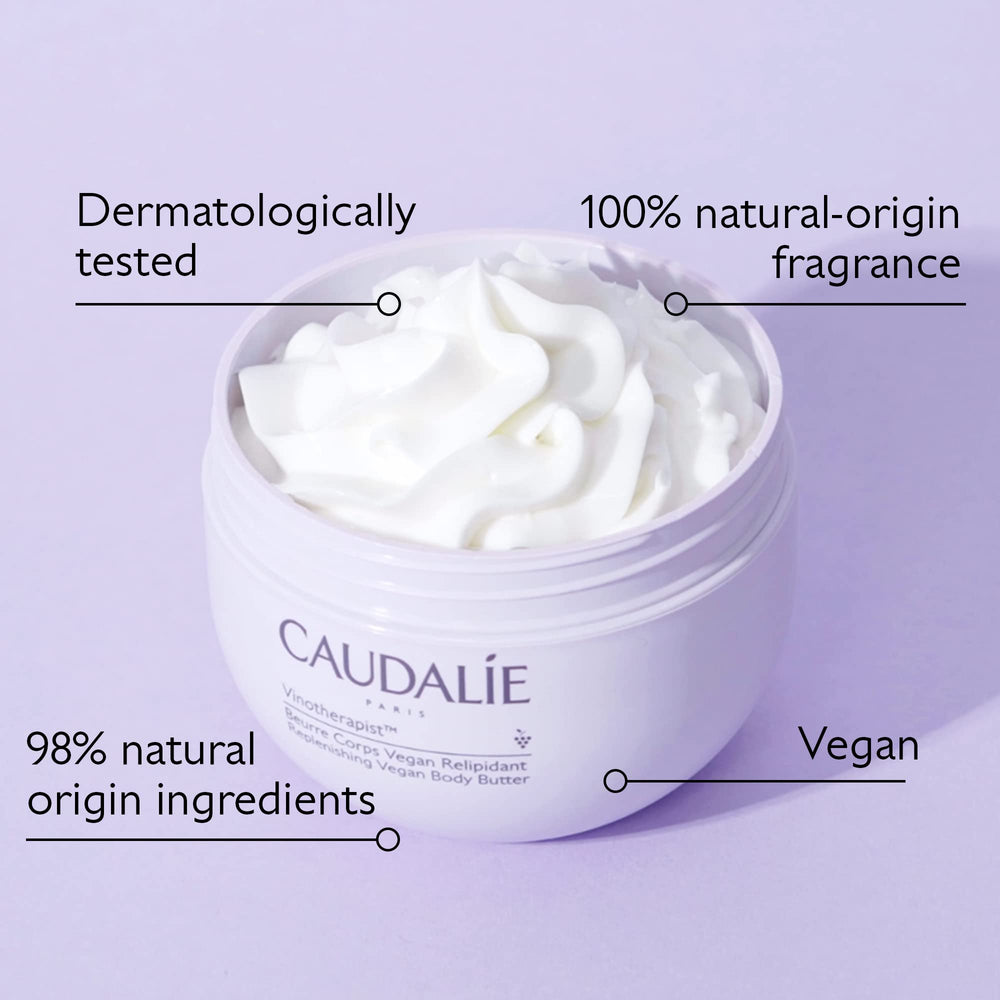 Caudalie shea butter helps replenish hydration for elbows and knees.