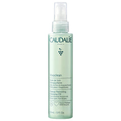 Caudalie Vinoclean cleansing oil bottle for nourishing makeup removal.