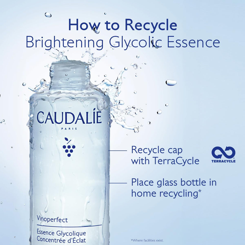 Caudalie Vinoperfect Brightening Essence hero shot priming skin for serums.