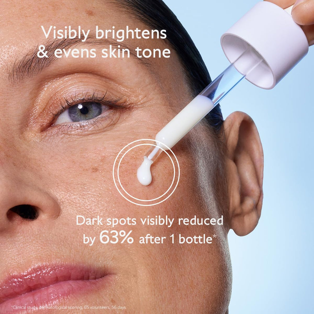 Caudalie Vinoperfect serum application shot shows easy morning and evening use