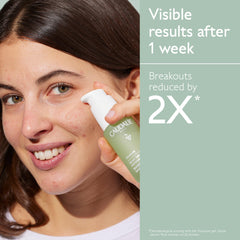 Caudalie Vinopure serum being applied in the morning skincare routine.