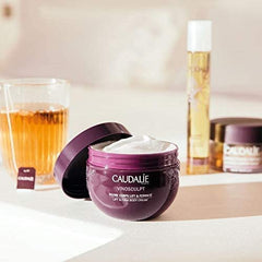 Caudalie Vinosculpt application on arm demonstrates massage for lift and tone