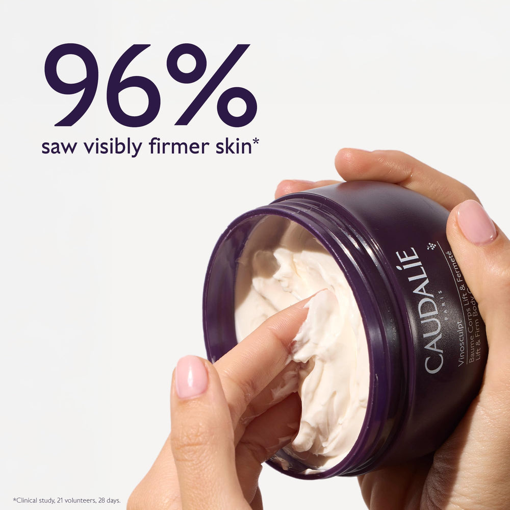 Caudalie Vinosculpt cream texture close-up showing smooth, non-greasy absorption