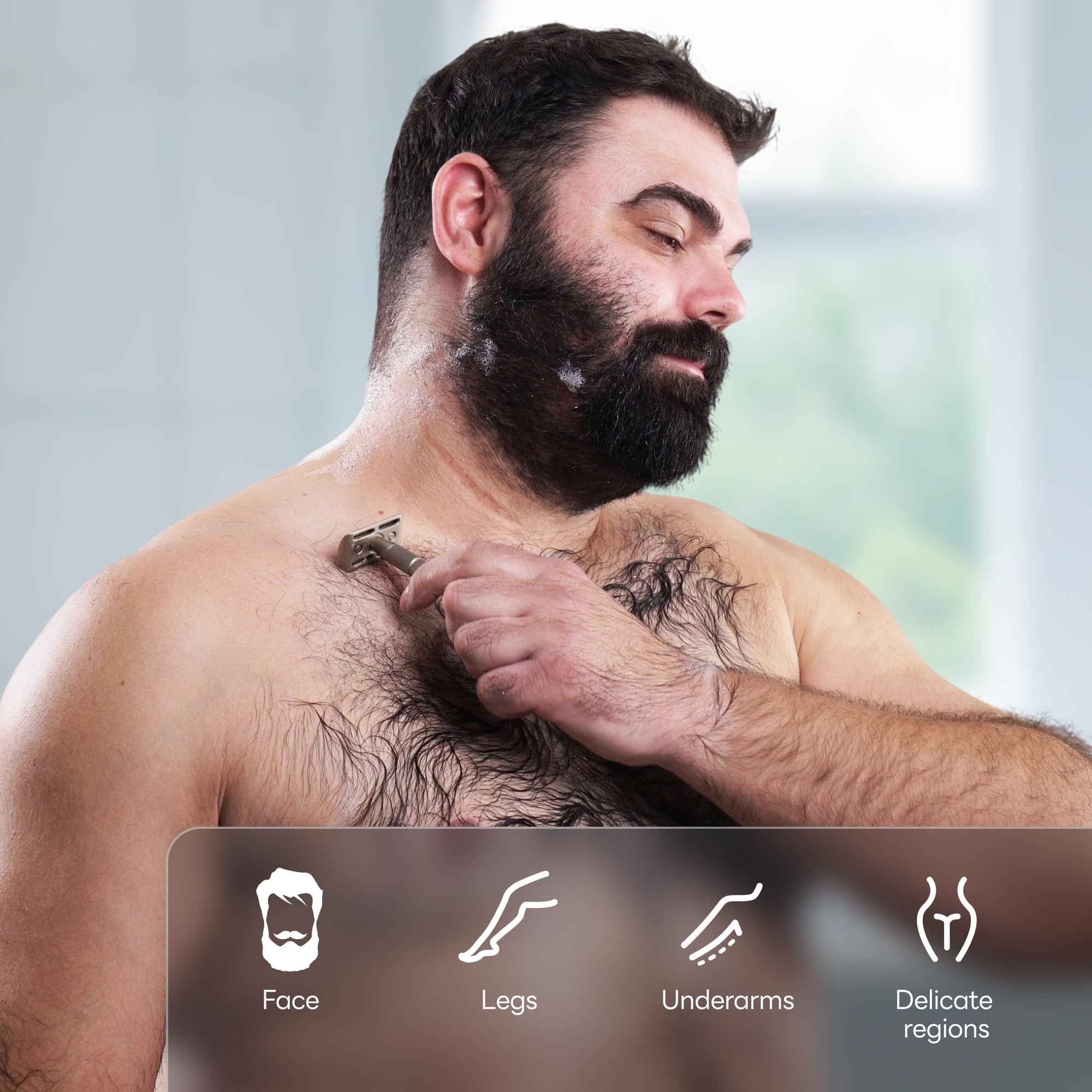 CAVEEM razor care routine: rinse, dry, and store in dry places