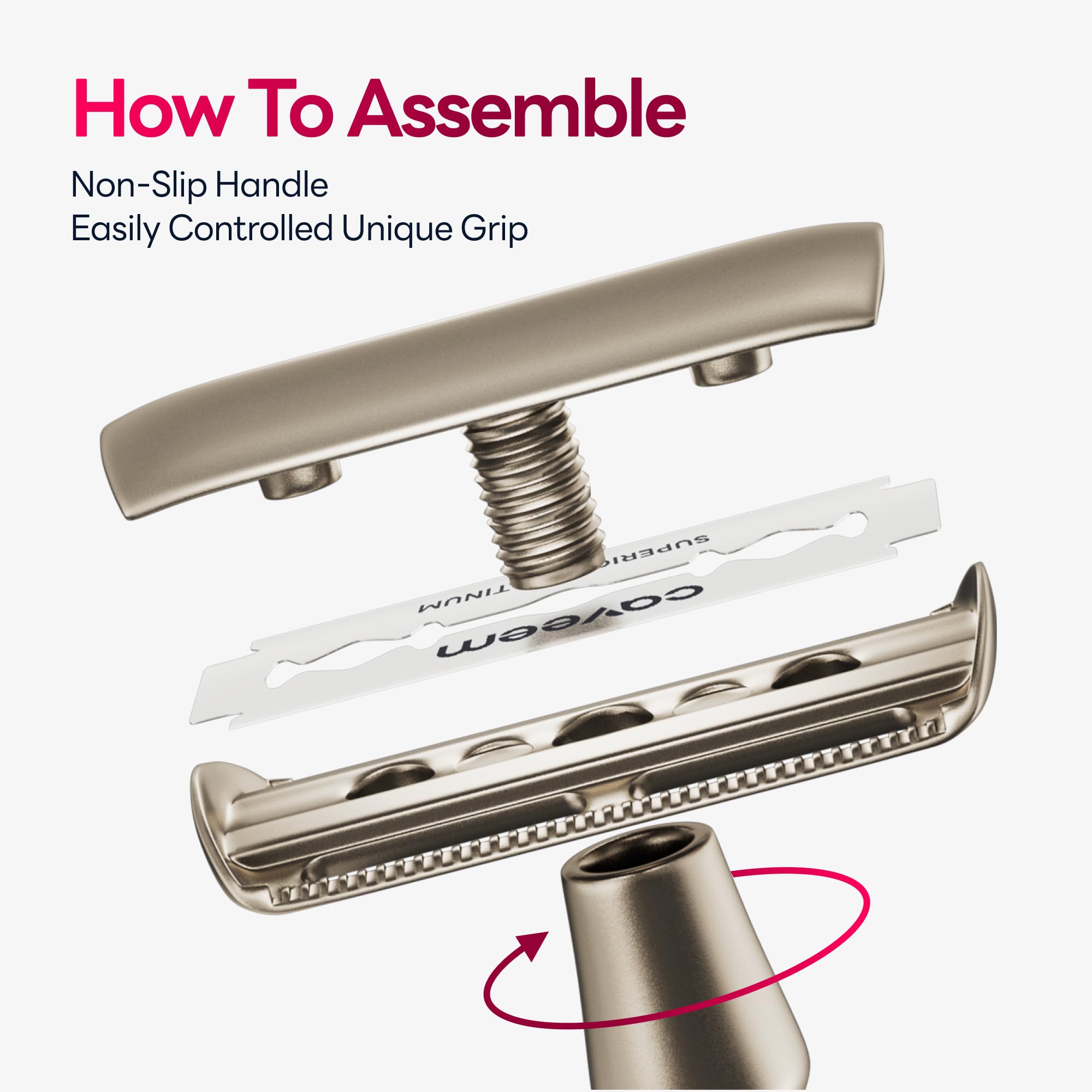 CAVEEM set includes five stainless steel blades for convenient replacements