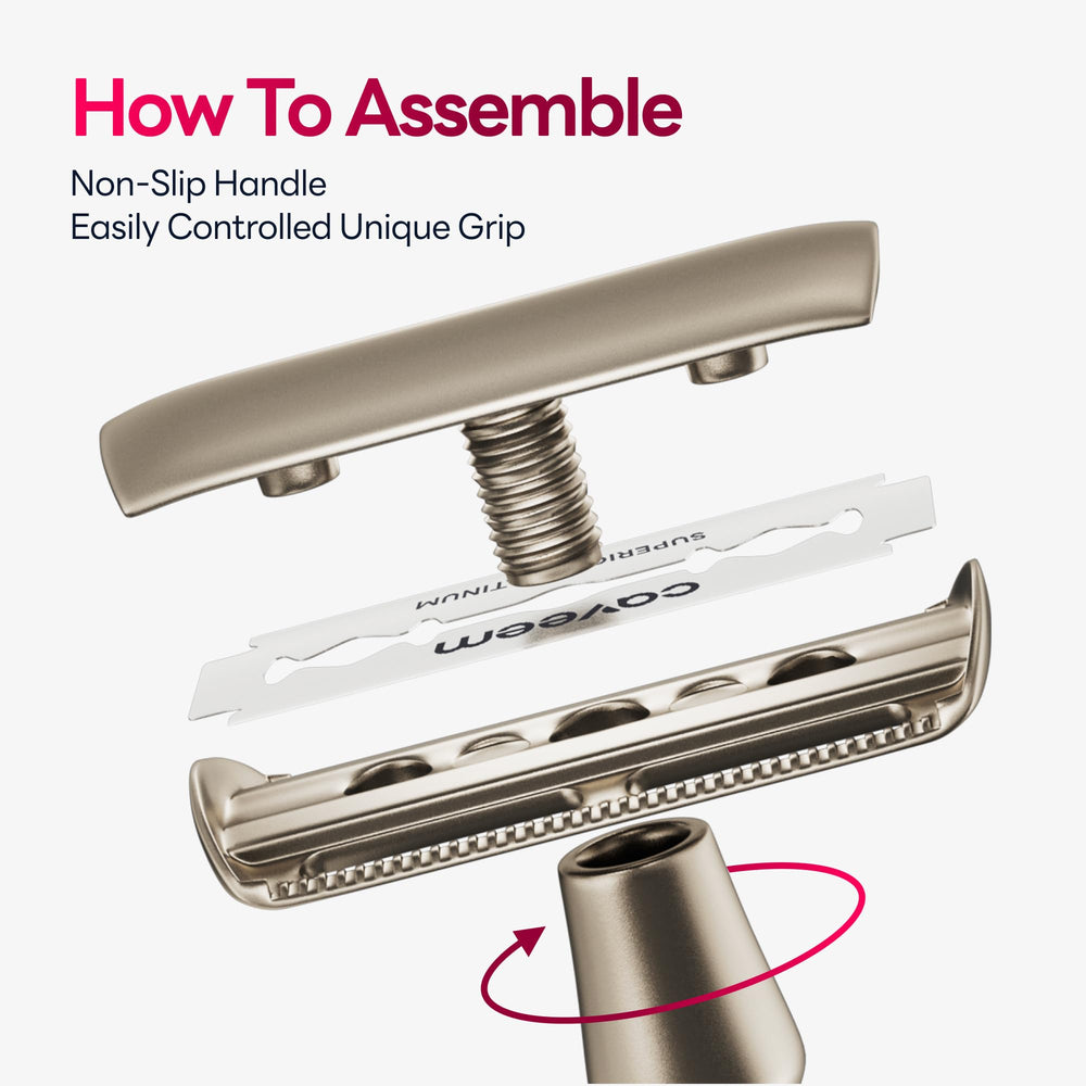 CAVEEM set includes five stainless steel blades for convenient replacements