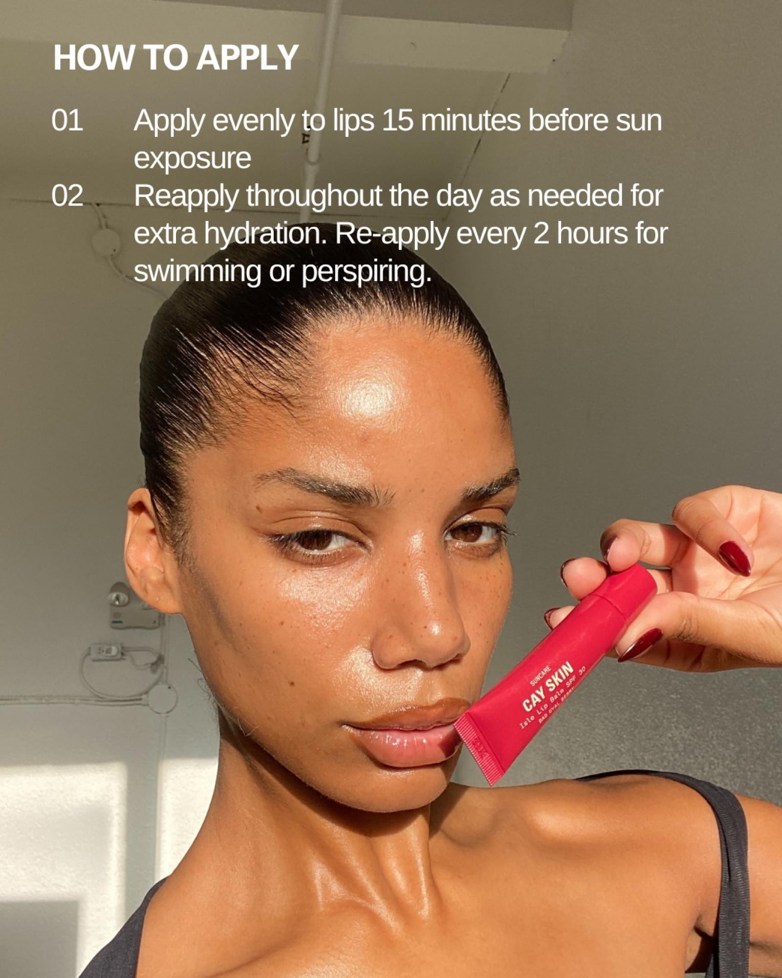 Cay Skin Isle Lip Balm shea-oil barrier restoration.