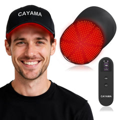 CAYAMA Red Light Cap front view for daily scalp care benefits