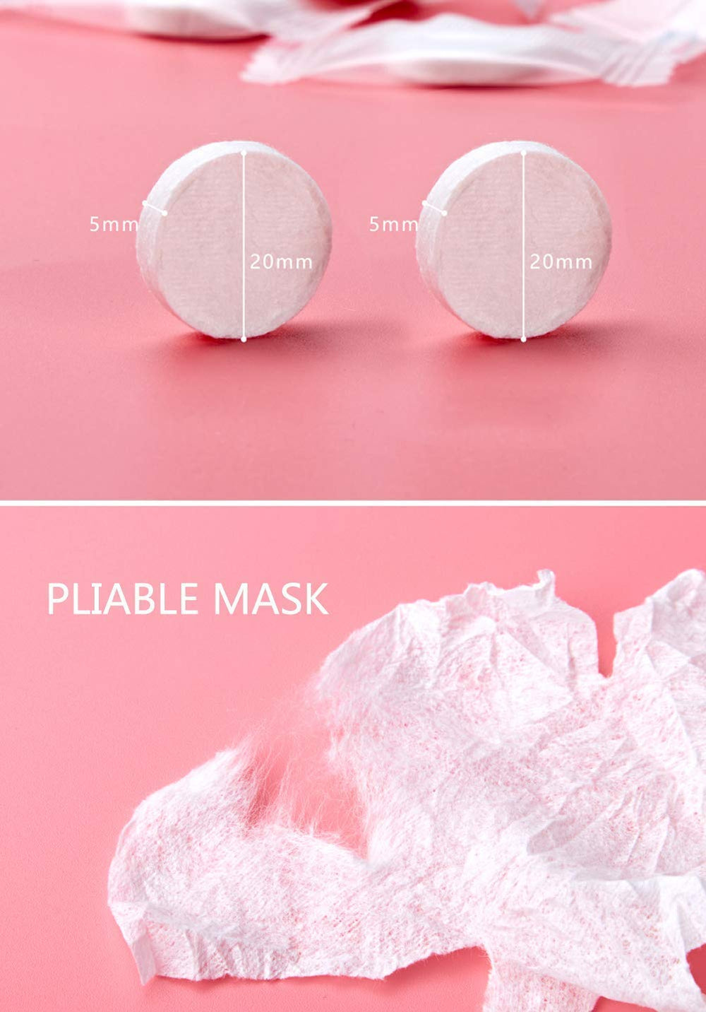 Cayanmydery mask expands from 0.8x0.8x0.4 inches to 9x8 inches.