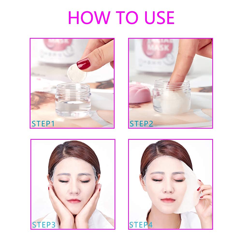 Cayanmydery mask sheet applied smoothly across the face for even coverage.