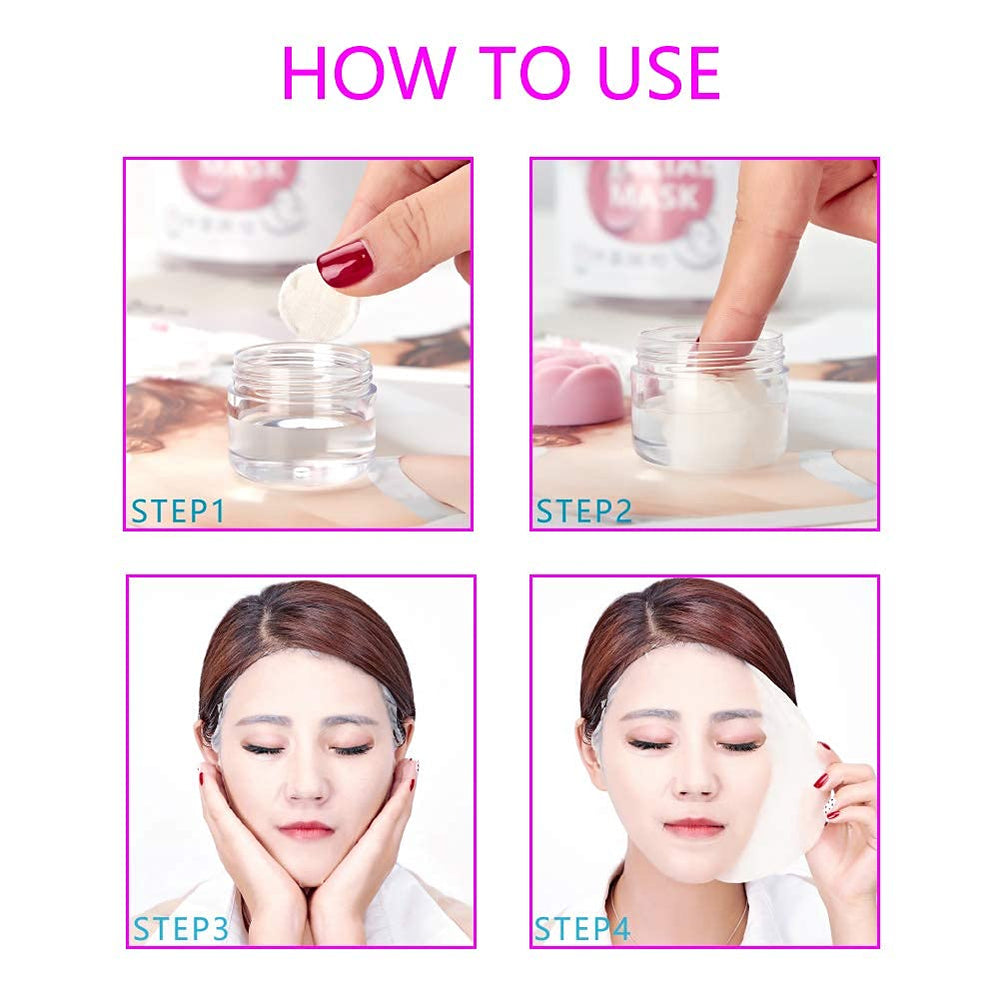 Cayanmydery mask sheet applied smoothly across the face for even coverage.