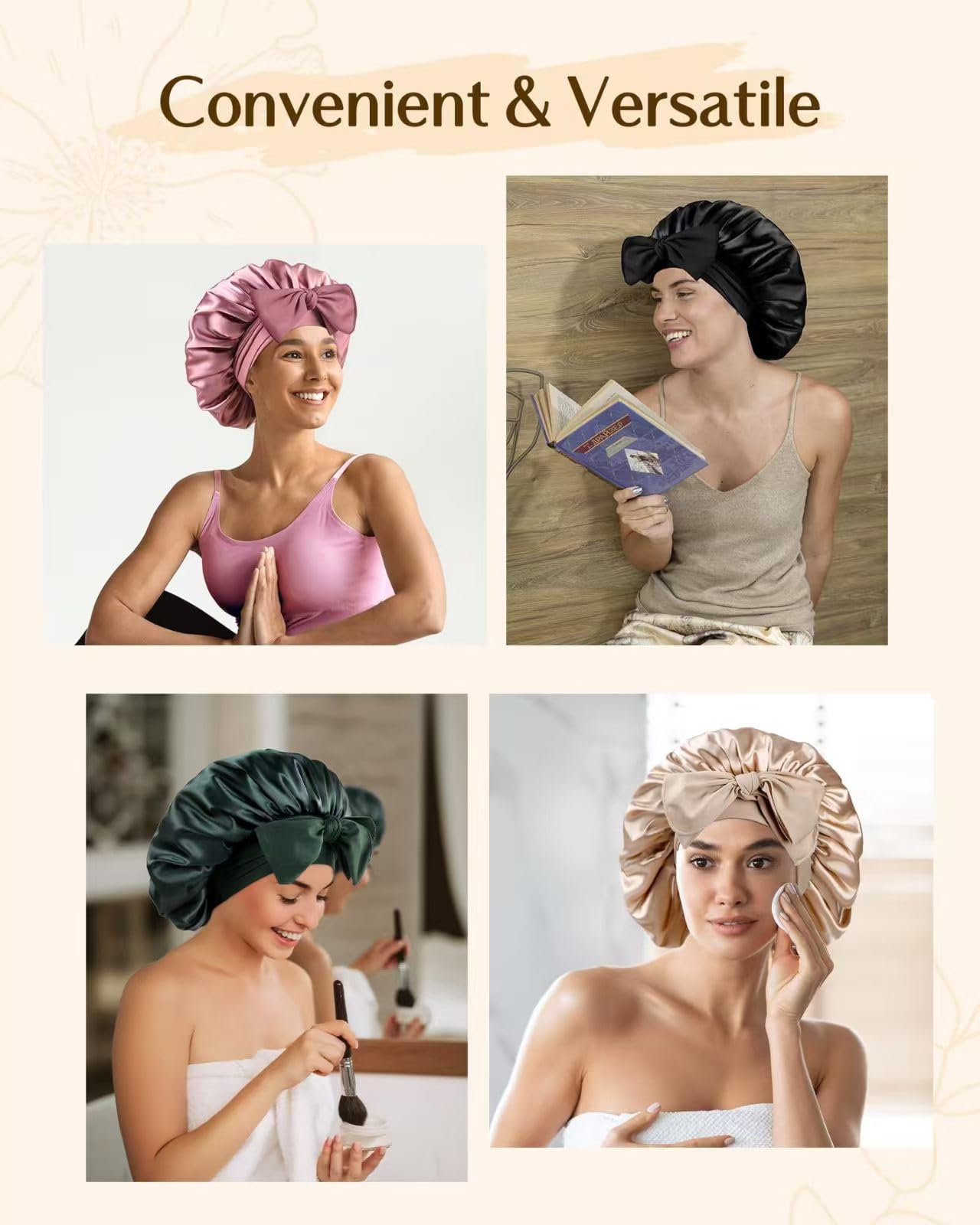 CAZYTOYZ elastic back design accommodates big hair and easy adjustment