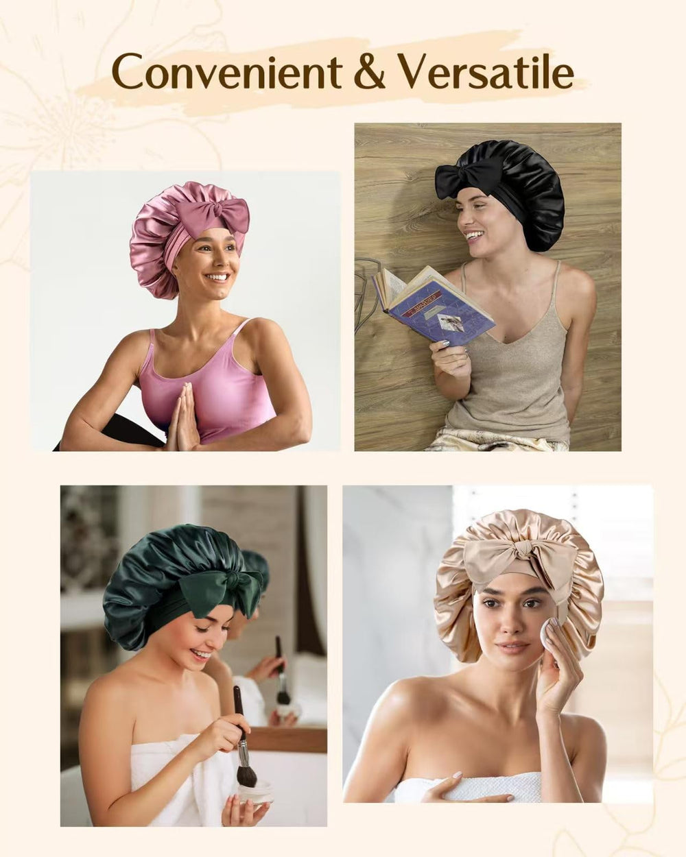 CAZYTOYZ elastic back design accommodates big hair and easy adjustment