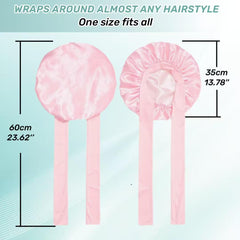 CAZYTOYZ satin bonnet non-slip with tie to stay on overnight