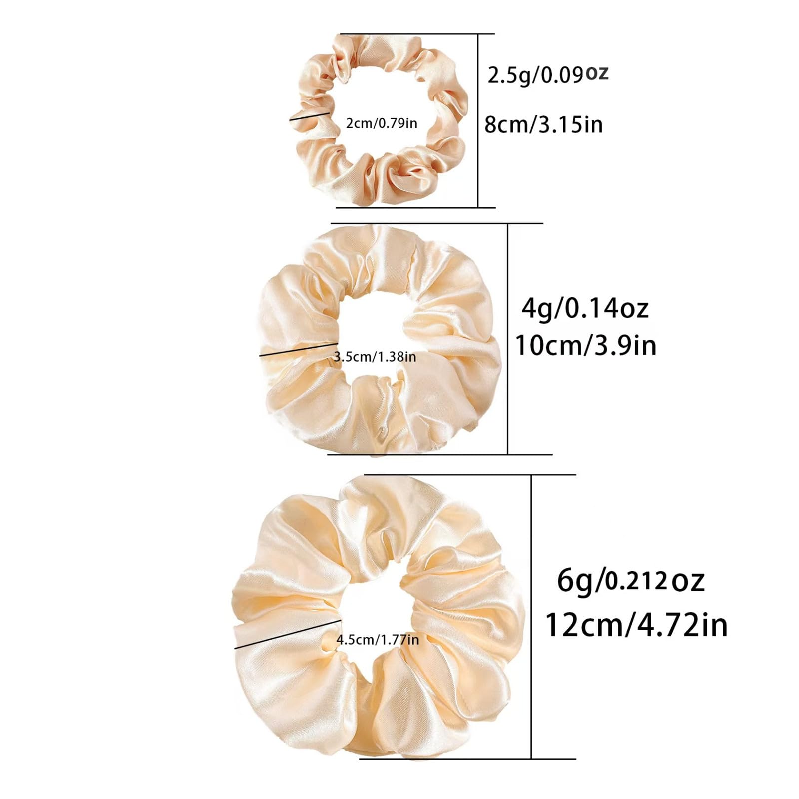 CAZYTOYZ soft elastic satin scrunchie close-up highlighting snag-free comfort.