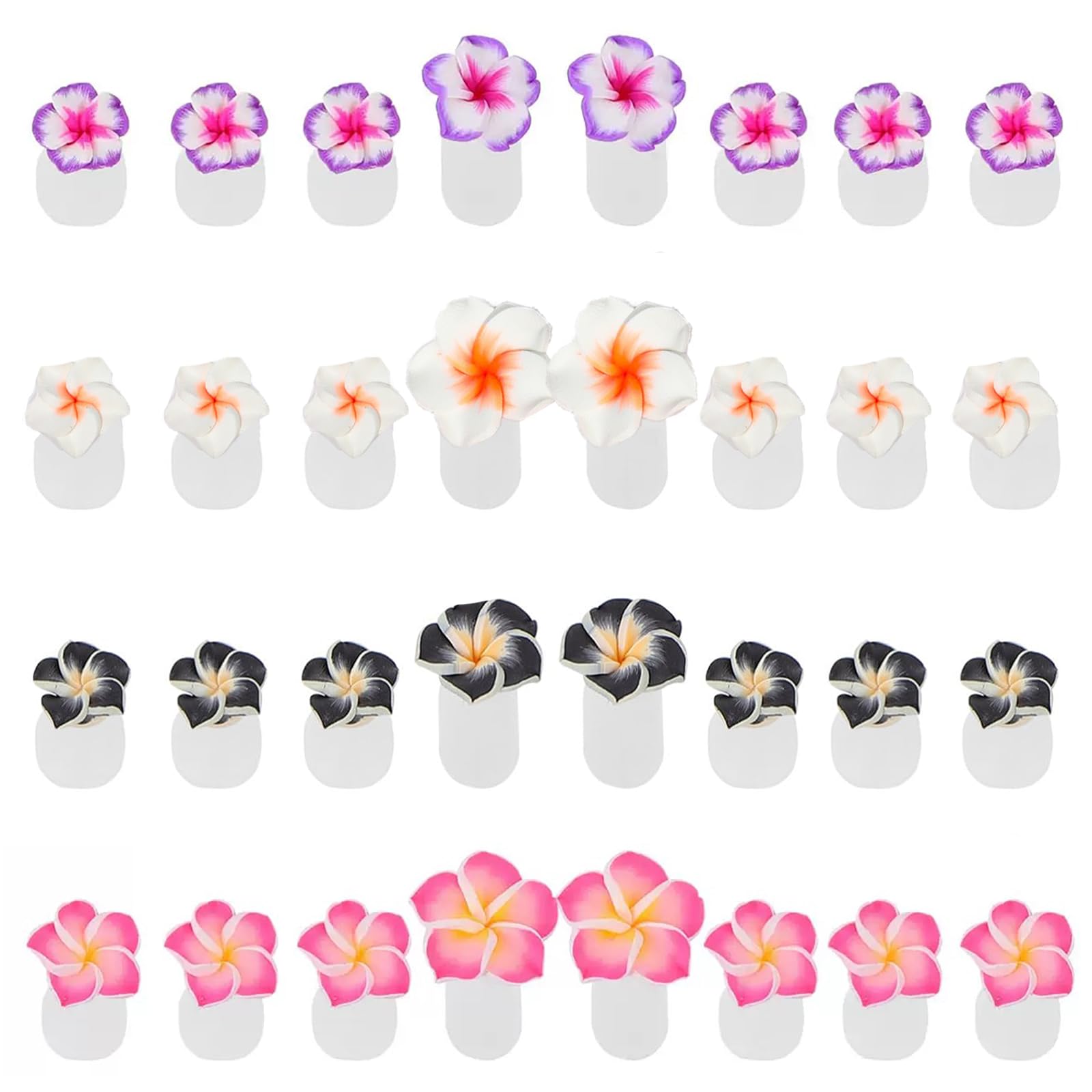 Cbbaokyy toe separators flower set close-up for precise polish application