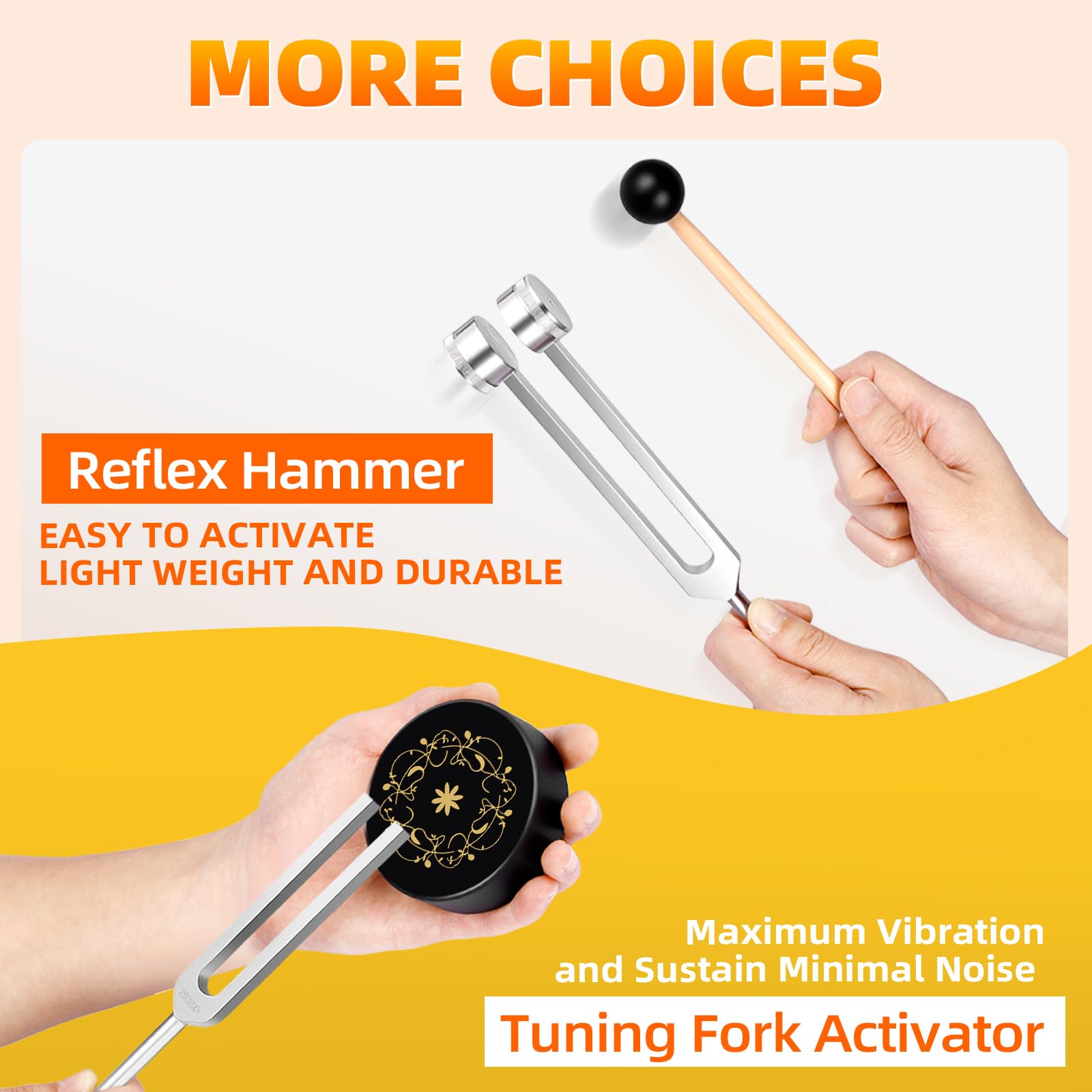 CBCJIEHUXL activator hockey puck and wooden hammer enable versatile sound activation.