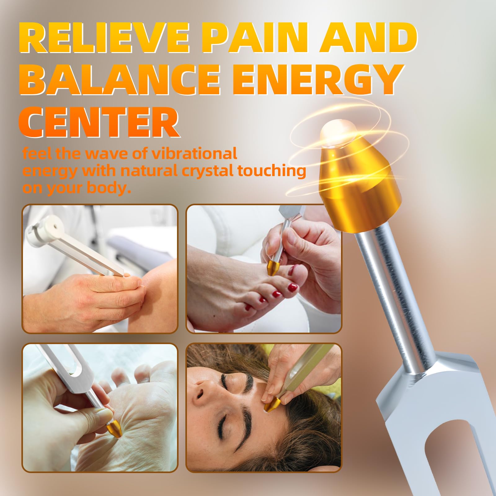 CBCJIEHUXL tuning fork 128Hz captures bright harmonics for energy balancing during yoga.