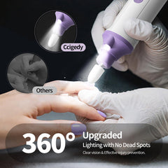 Ccigedy diamond and carbide bits for cuticle care and callus reduction.