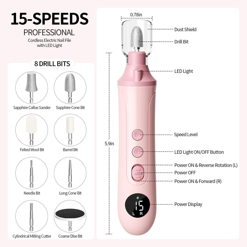 Ccigedy carbide bit targets calluses for smoother skin during pedicures