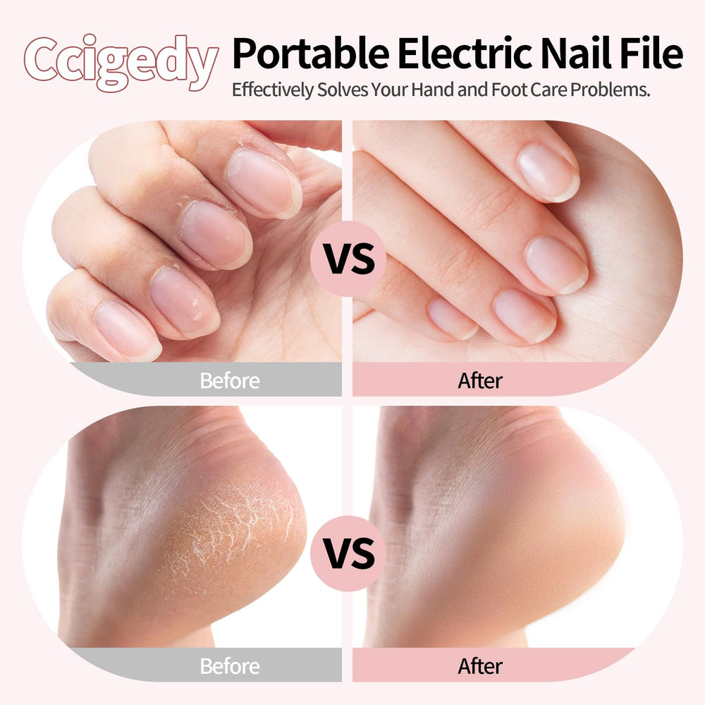 Ccigedy cordless nail drill offers travel-friendly convenience for quick manicures anywhere