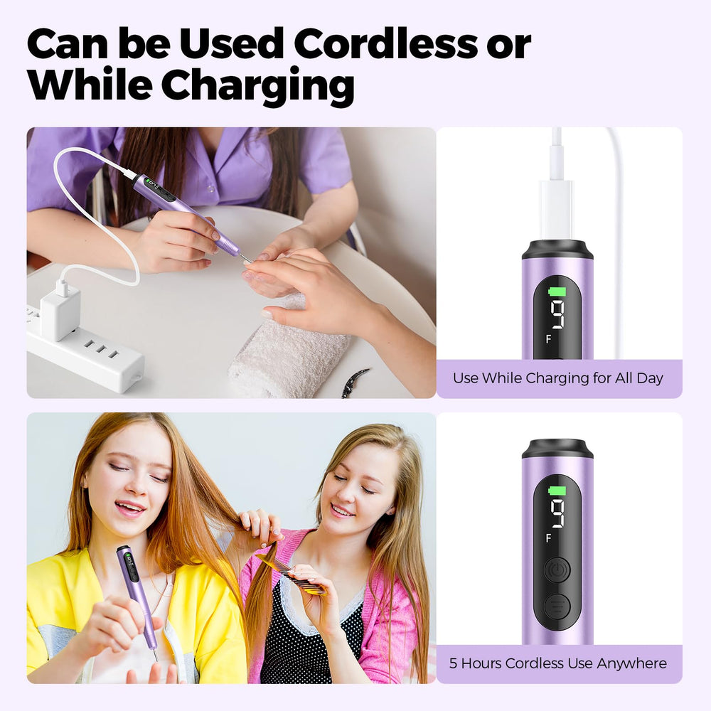 Ccigedy nail cleaning brush for quick prep and cleanup