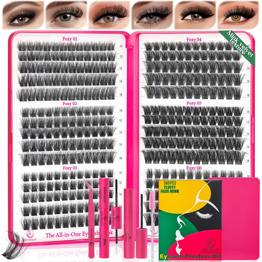 CCODDY Diva Volume Lash Clusters Kit packaging closeup for at-home salon-quality prep.