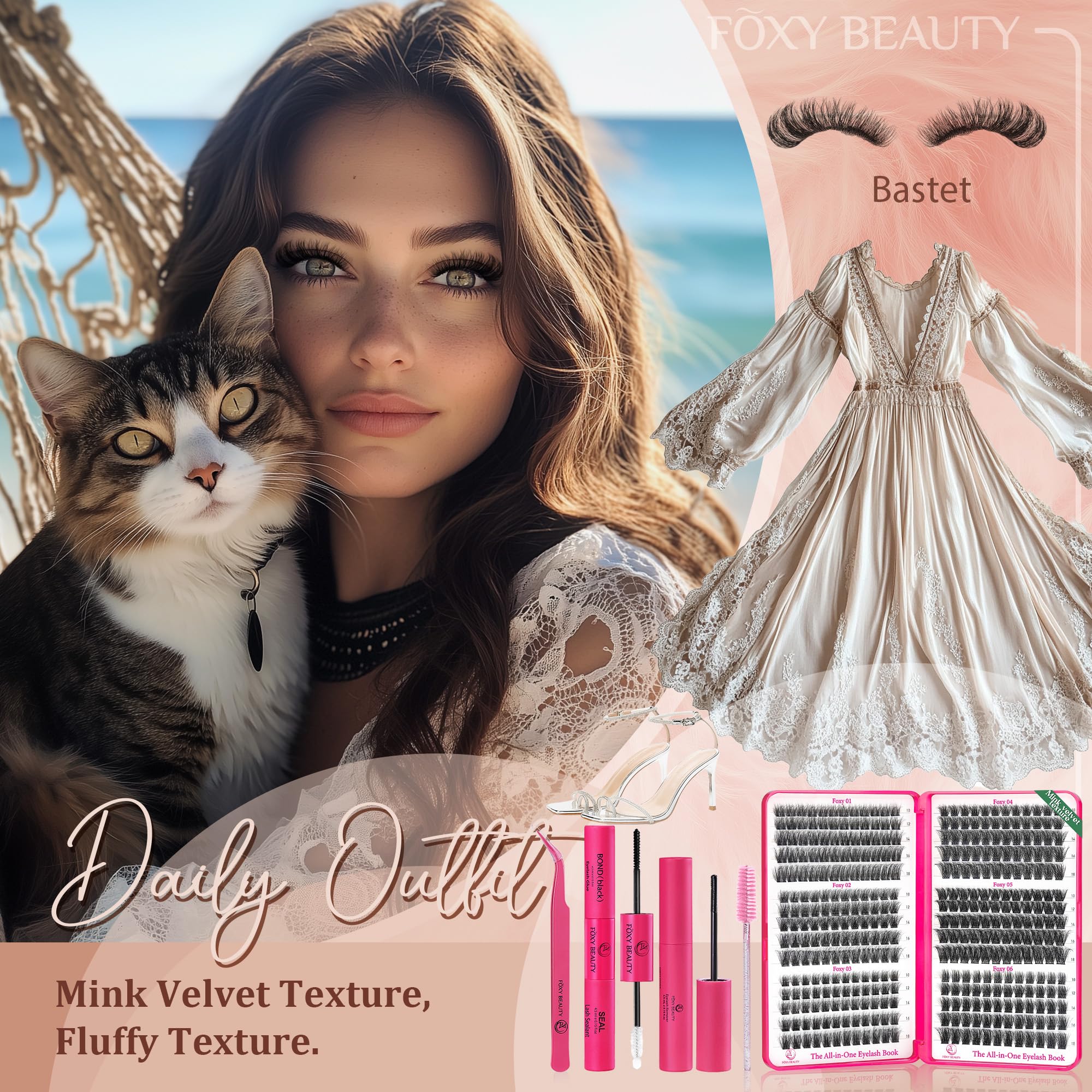 CCODDY Beginner-friendly kit scene with simple steps for DIY salon-quality lashes.