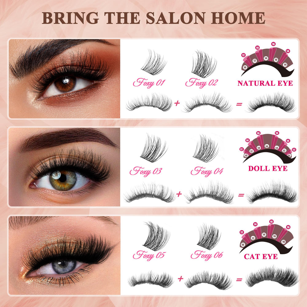 CCODDY Foxy Beauty D Curl clusters deliver lifted, eye-enhancing definition