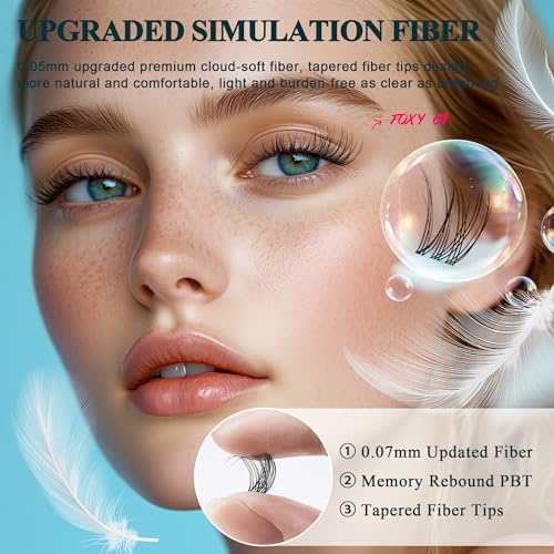 CCODDY invisible band 0-05mm creates natural lash line.