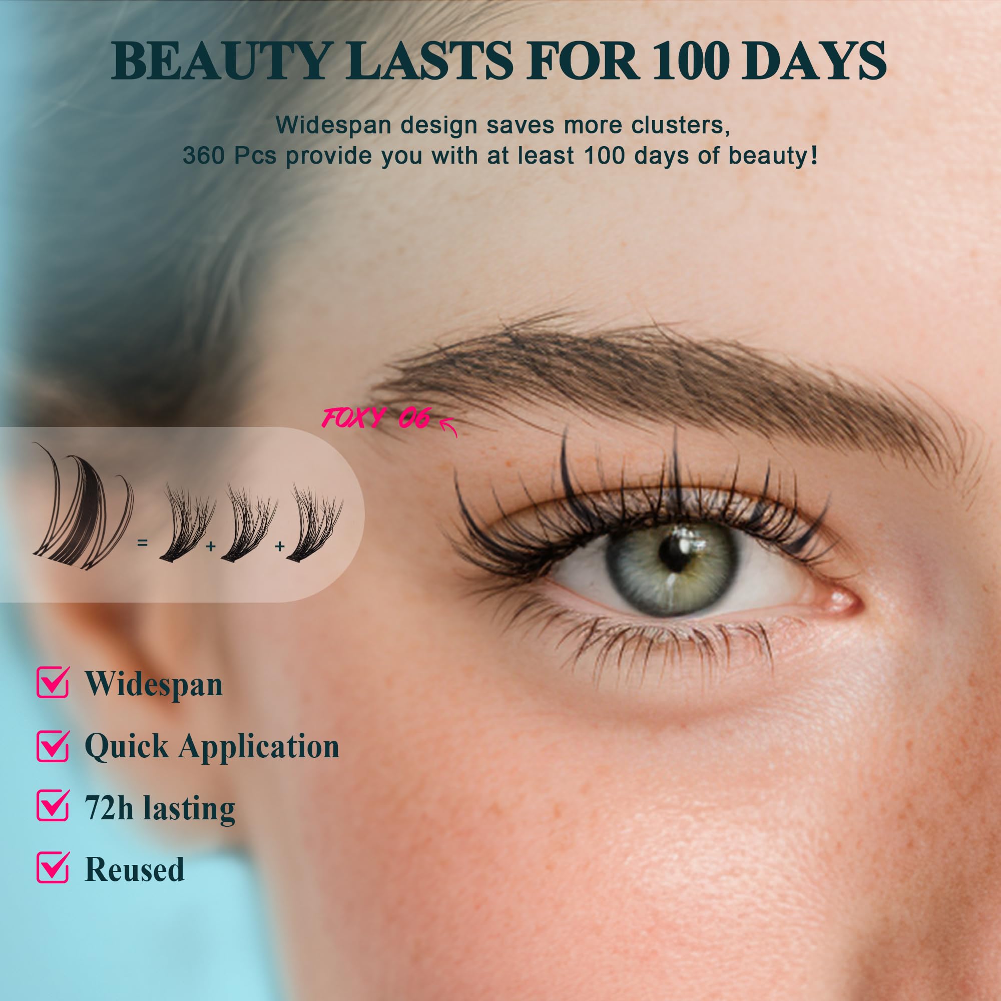 CCODDY lash tweezers and comb for precise, controlled application.