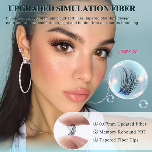CCODDY Vasa Muse 10-16mm clusters provide natural wispy volume for daily wear