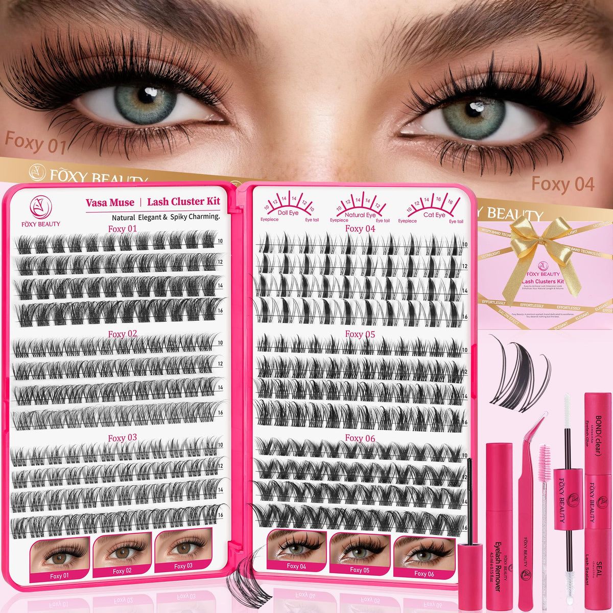 CCODDY Vasa Muse lash book shows 288 pieces for easy DIY lash look