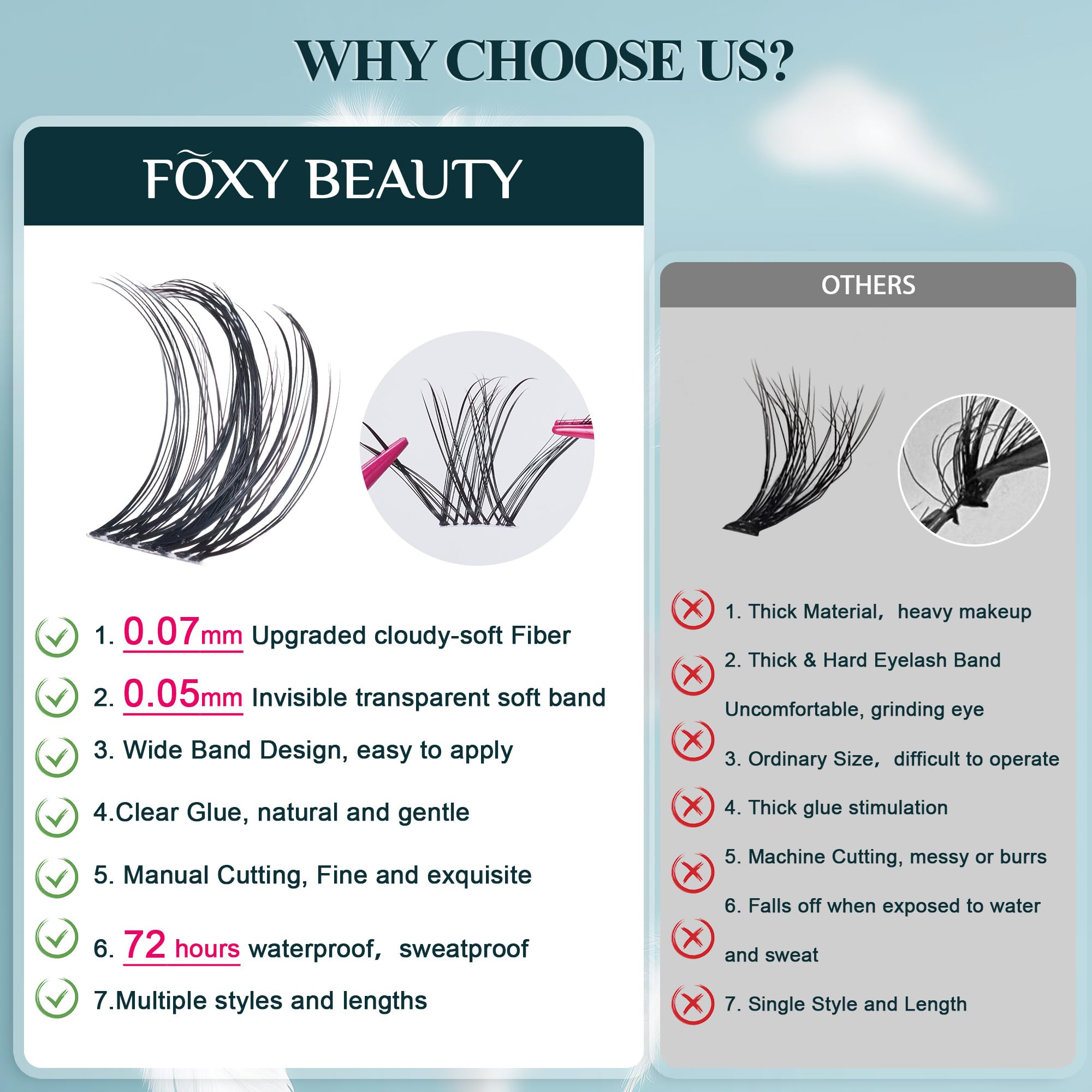 CCODDY Vasa Muse 72-hour wear potential with comfortable, flick-free lashes