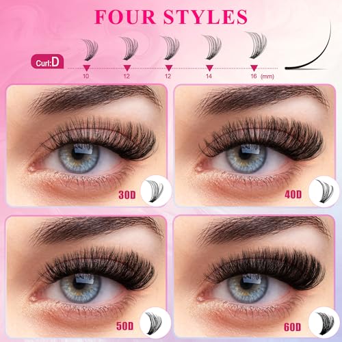 CCODDY Waltz 50D lash clusters for fuller lash styles
