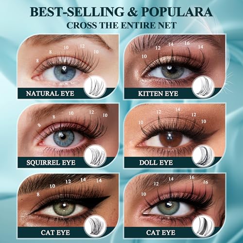 CCODDY wispy natural lashes 8-16mm for subtle daily enhancement.