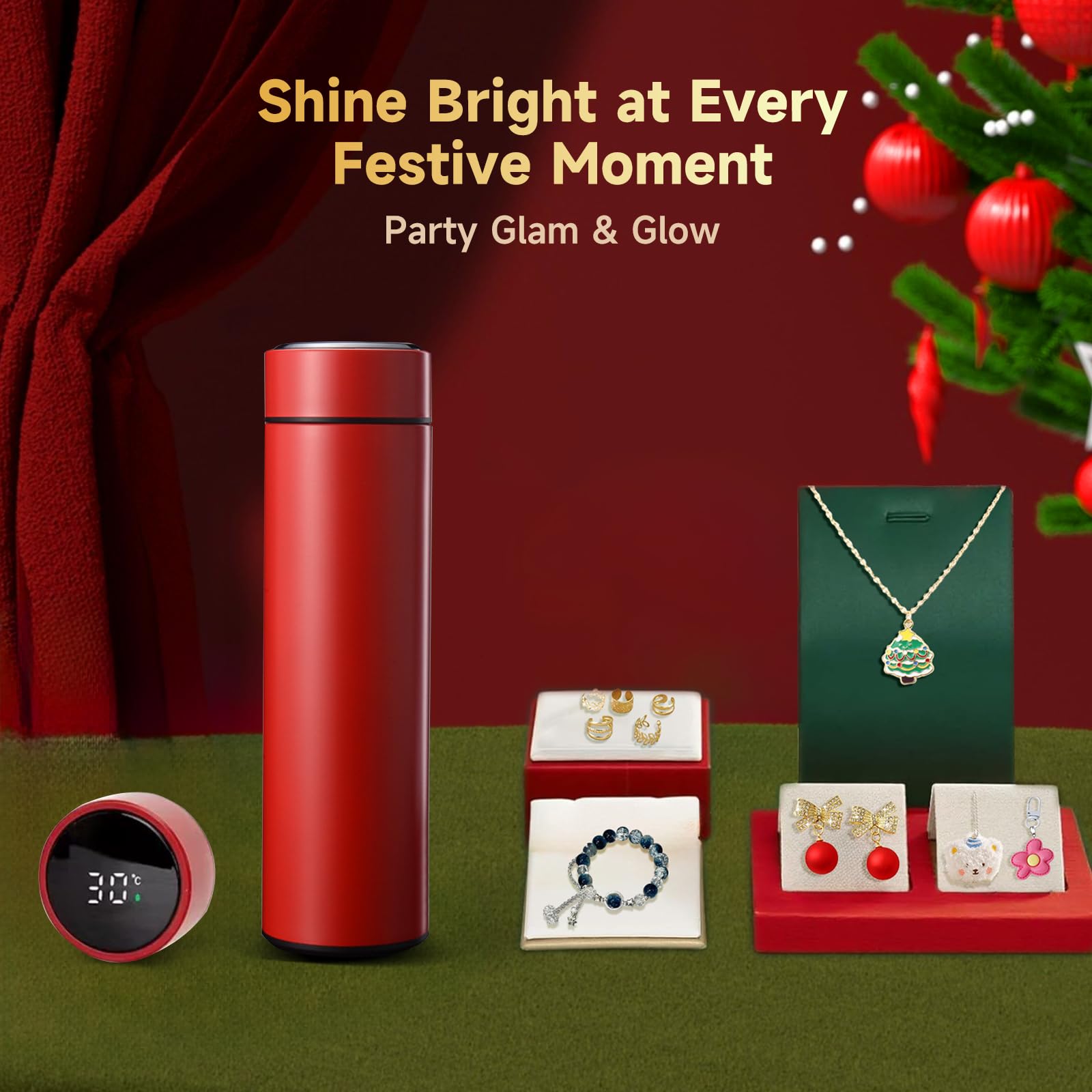 Cdixt Christmas necklace adds festive sparkle to outfits